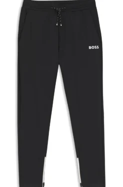 Active Jogginghose aus Stretch-Gabardine mit Reißverschlüssen an den Säumen