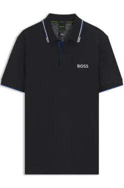 Active Paddy Regular-Fit Poloshirt aus schnell trocknendem Stretch-Piqué