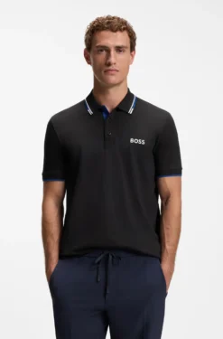 Active Paddy Regular-Fit Poloshirt aus schnell trocknendem Stretch-Piqué