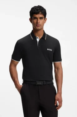 Active Paddy Regular-Fit Poloshirt aus schnell trocknendem Stretch-Piqué