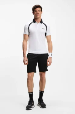Active Schnell trocknende Shorts aus Stretch-Gewebe mit Taschen