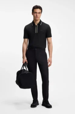 Active Slim-Fit Poloshirt aus feuchtigkeitsregulierender Stretch-Baumwolle