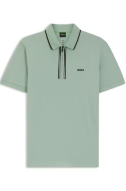Active Slim-Fit Poloshirt aus feuchtigkeitsregulierender Stretch-Baumwolle