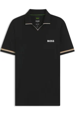 Active Slim-Fit Poloshirt mit charakteristischen Streifen-Details