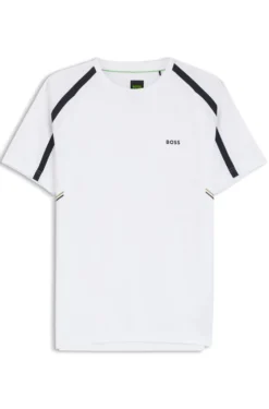 Active Slim-Fit T-Shirt aus Stretch-Gewebe mit kontrastfarbenen Akzenten