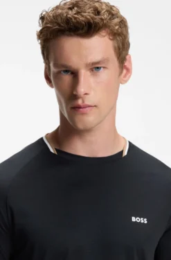 Active Slim-Fit T-Shirt mit Signature-Streifen am Kragen