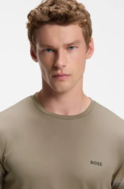 Active Slim-Fit T-Shirt mit Streifen an den Ärmeln