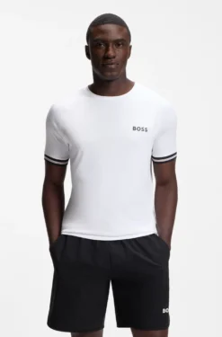 Active Slim-Fit T-Shirt mit Tennisball-Prägung