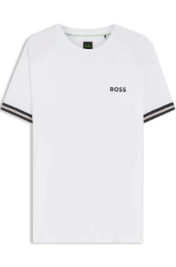 Active Slim-Fit T-Shirt mit Tennisball-Prägung