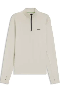 Active Sweatshirt mit kurzem Reißverschluss und Moisture Management