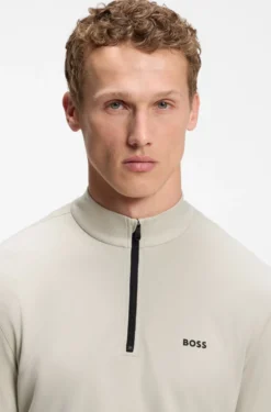 Active Sweatshirt mit kurzem Reißverschluss und Moisture Management