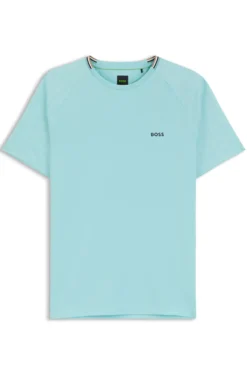 Active T-Shirt aus feuchtigkeitsableitendem Gewebe mit Tennisball-Prägung