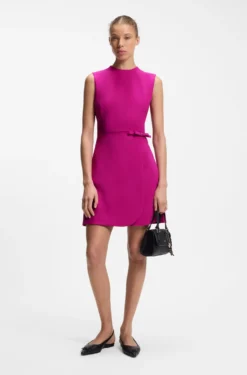 A-Linien-Kleid mit Logo-Schleife