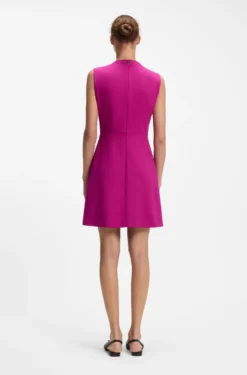 A-Linien-Kleid mit Logo-Schleife