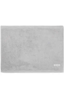 Badematte aus Baumwolle mit kontrastfarbener Logo-Stickerei