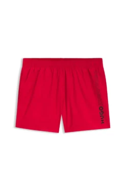 Badeshorts mit mehreren Logos