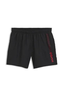 Badeshorts mit mehreren Logos