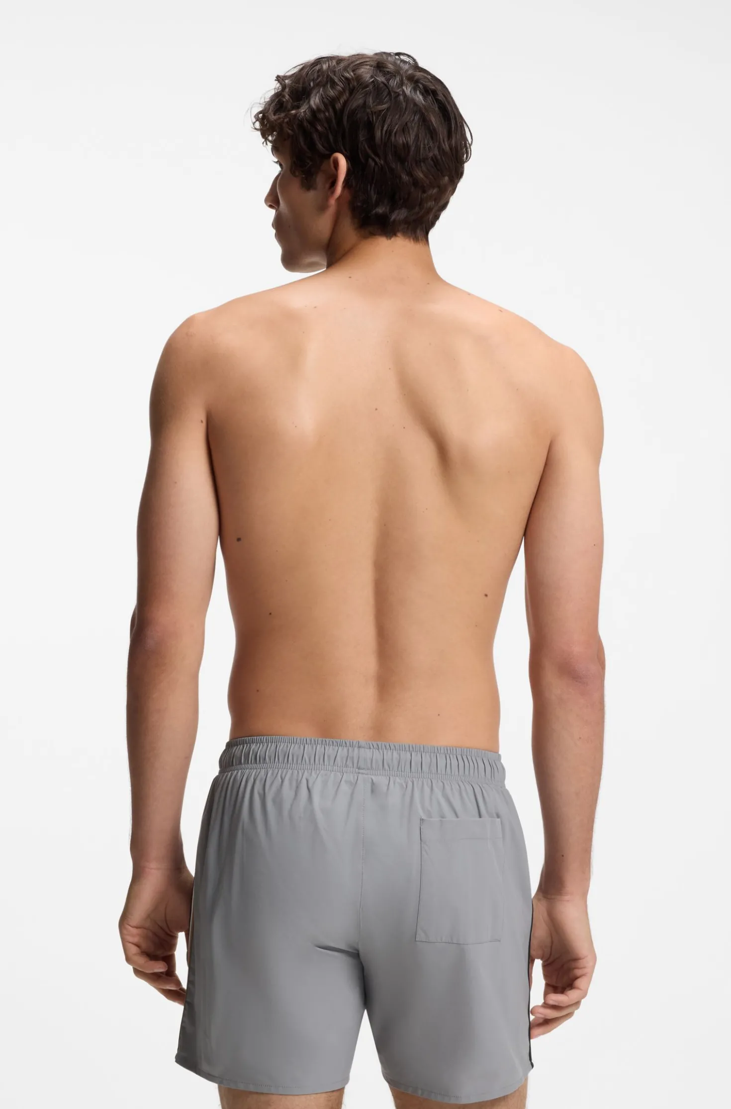 Badeshorts mit Signature-Streifen und Logo