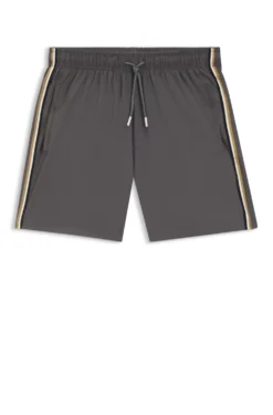 Badeshorts mit Signature-Streifen und Logo