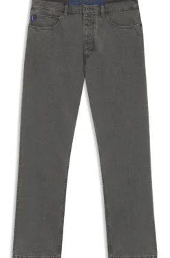 Baggy-Fit Jeans aus grauem Denim