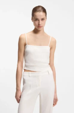Bandeau-Top mit Riemchen