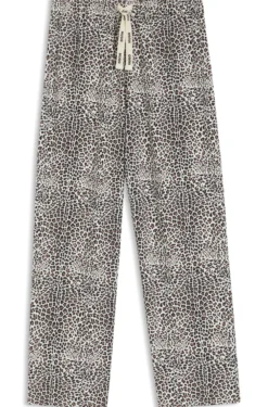 Bedruckte Pyjama-Hose aus Stretch-Modal und Baumwolle
