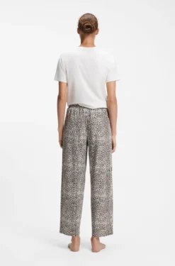 Bedruckte Pyjama-Hose aus Stretch-Modal und Baumwolle
