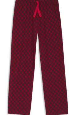 Bedruckte Pyjama-Hose aus Stretch-Modal und Baumwolle