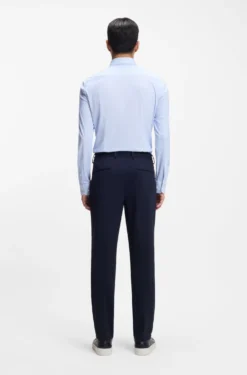 Bedrucktes Slim-Fit Hemd aus Performance-Stretch-Jersey