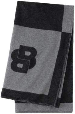 Überwurf aus Woll-Mix mit Double-B-Monogramm