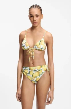 Bikinihose mit Print und Stack-Logo-Detail