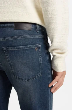 Blaue Maine Regular-Fit Jeans aus bequemem Stretch-Denim