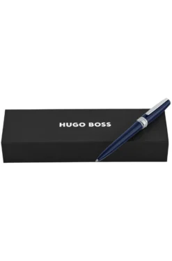 Blau lackierter Kugelschreiber aus Messing