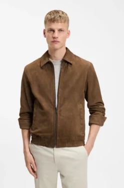 Blouson aus weichem Veloursleder