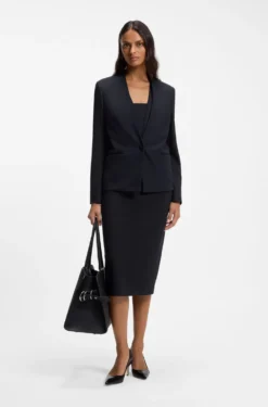Bodycon-Kleid mit Grosgrain-Besätzen