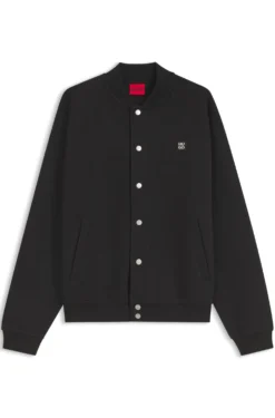 Bomberjacke aus Interlock-Jersey mit Stack-Logo-Detail
