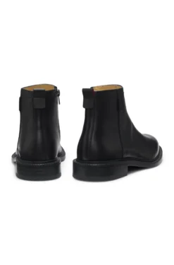 Boots aus Leder mit Logo-Detail