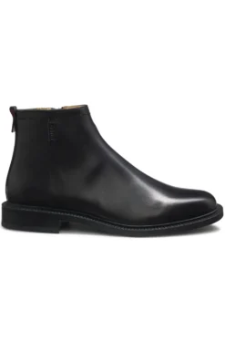 Boots aus Leder mit Logo-Detail