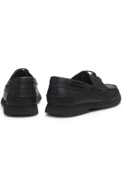 Bootsschuhe aus gewalktem Leder