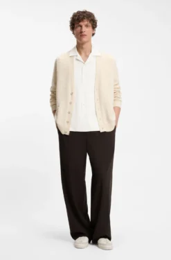 BOSS BY BECKHAM Hose mit Tunnelzug am Bund aus Schurwolle
