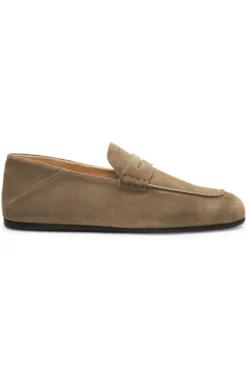 BOSS BY BECKHAM Pennyloafer aus Veloursleder