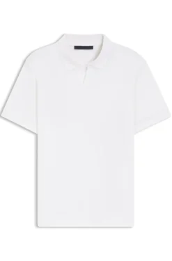 BOSS BY BECKHAM Poloshirt aus Baumwoll-Mix mit Seide