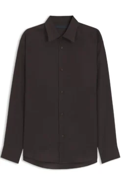 BOSS BY BECKHAM Relaxed-Fit Hemd aus Leinen