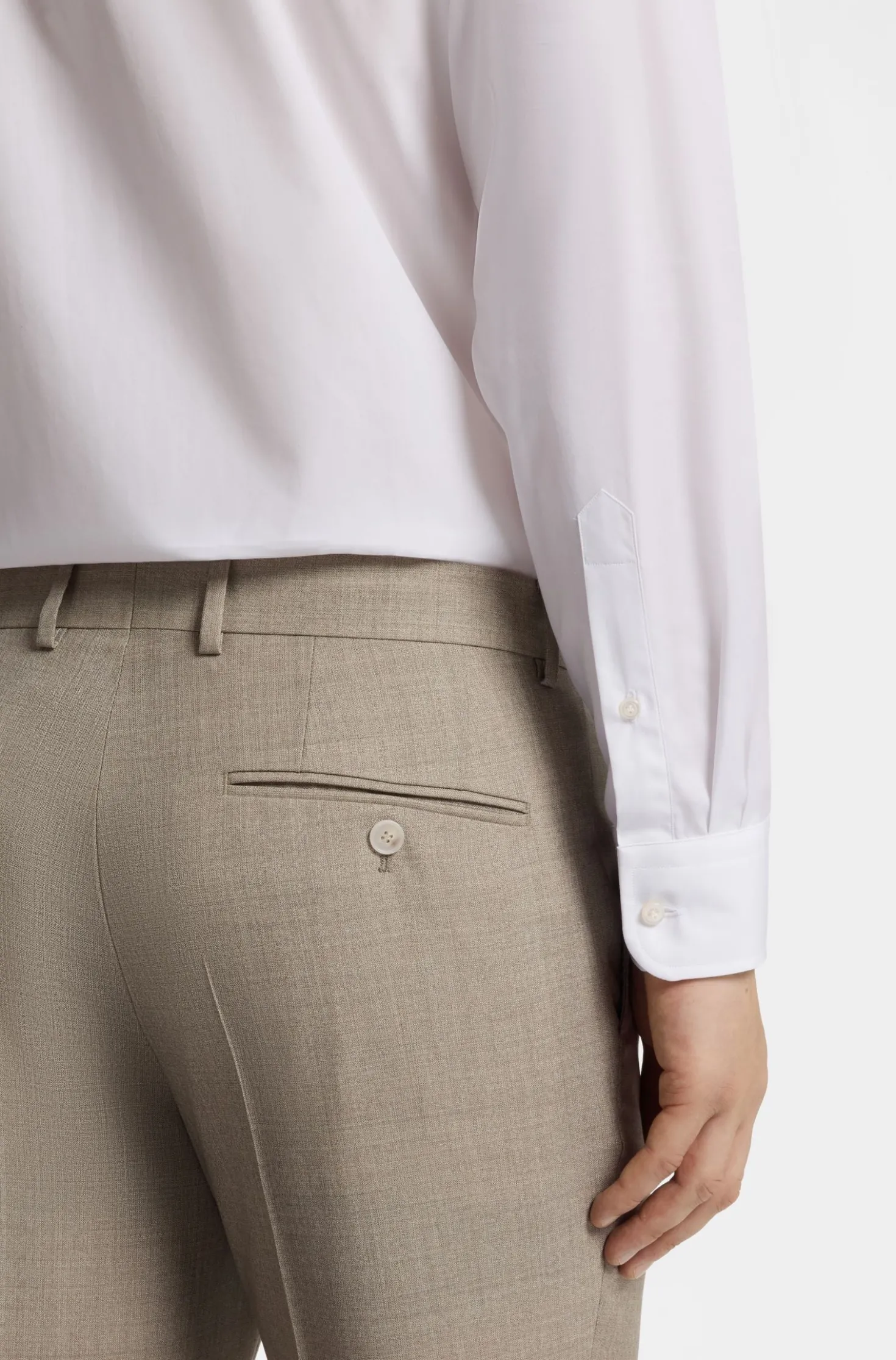 BOSS BY BECKHAM Slim-Fit Anzughose aus Schurwolle