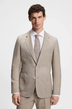 BOSS BY BECKHAM Slim-Fit Sakko aus Schurwolle