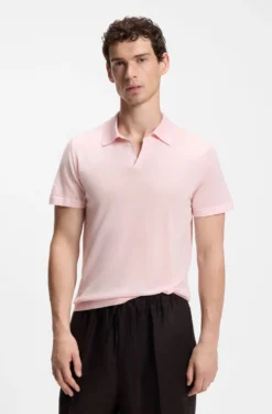 BOSS BY BECKHAM Strick-Polo aus Schurwolle