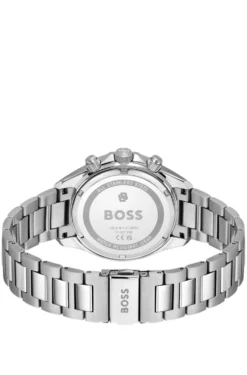 BOSSLETIC Uhr aus Edelstahl mit blauem Zifferblatt