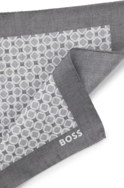 BOSS ONE Einstecktuch aus Seide mit Digitaldruck