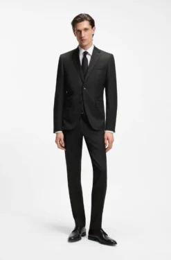 BOSS ONE Extra Slim-Fit Hose aus Schurwoll-Serge