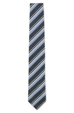 BOSS ONE Krawatte aus Seide mit diagonalen Streifen